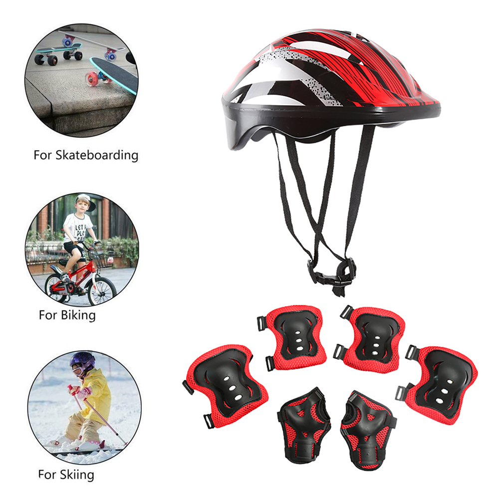 7Pcs/Set Roller Skating Kids S - Cycling Gear Kids recension och pris