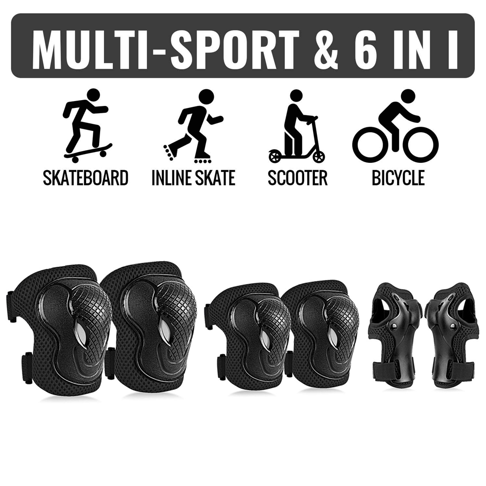 GOMOREON 6Pcs/Set Kids Safety  - Cycling Gear Kids recension och pris
