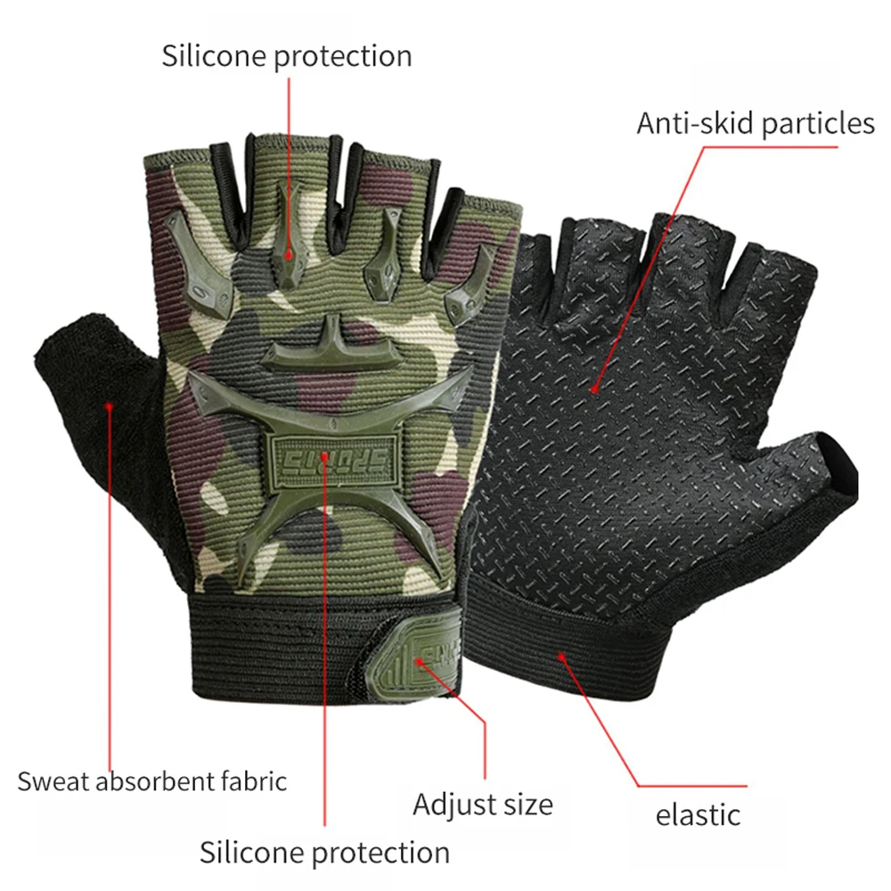 1Pair Kids Tactical Fingerless - Cycling Gear Kids recension och pris