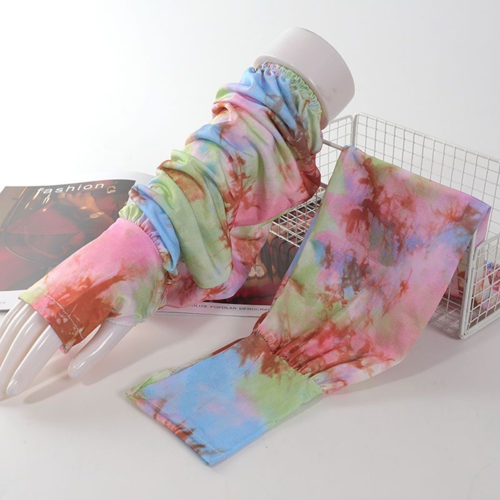 Tie Dyeing Long Ice Silk Sleev - Cycling Glove recension och pris